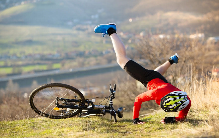 Sturz mit dem Fahrrad