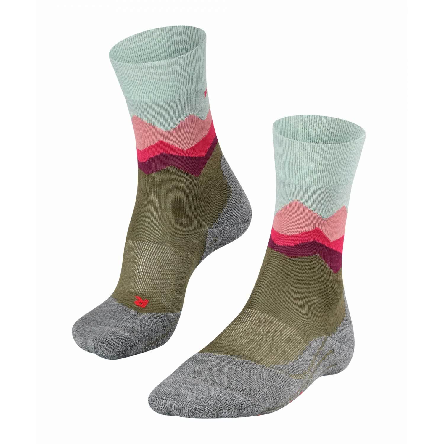 FALKE Damen Trekkingsocke TK2 Cool - Mitteldicke Wandersocke Mit Dämpfung