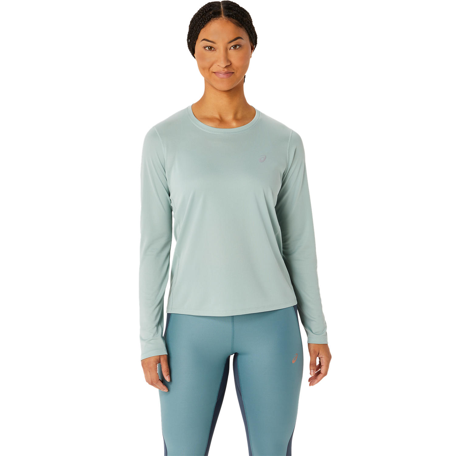 Asics Damen Laufshirt Core LS Top 2012C333-402 S Ocean Haze S
