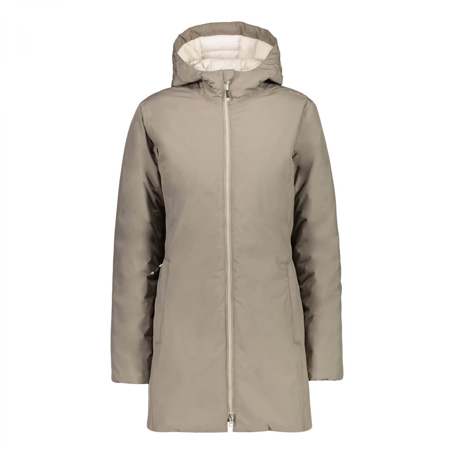  Cmp Mujer Parka Fix Hood L, Acciaio : Ropa, Zapatos y Joyería