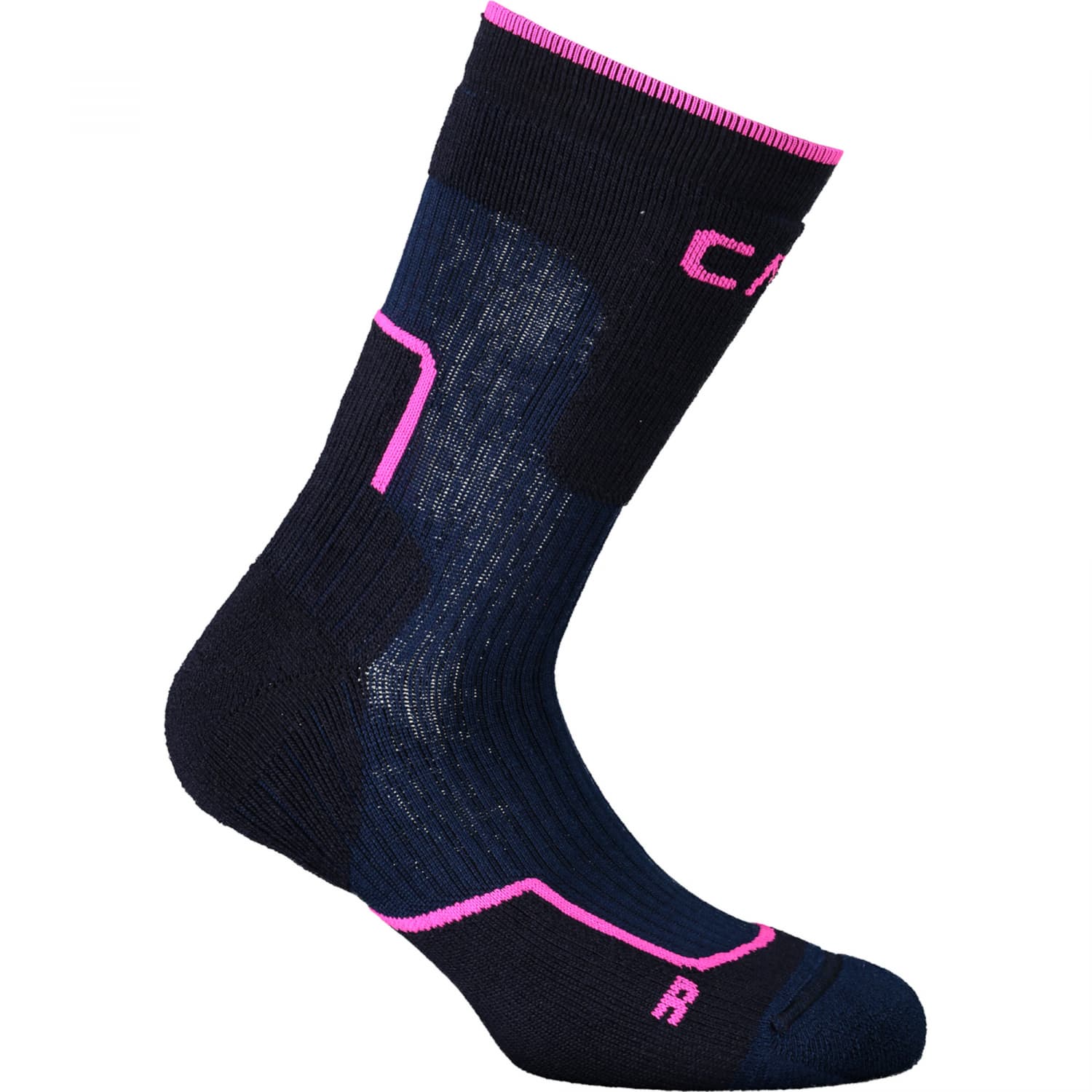 CMP Calze Trekking In Lana Per Bambini – Unisex – Modello Wool Mid, Protezione E Termicità, Taglia 31/33 Nero