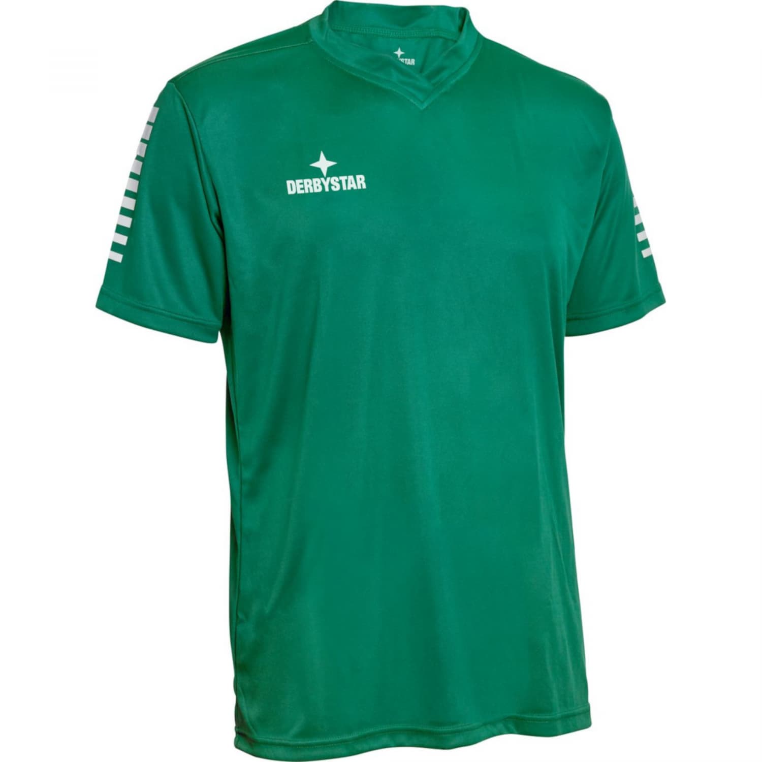 Derbystar Kinder Fußballhose „Brillant“ – Mit Nadelstreifen, Innenslip & Kordelzug (100% Polyester)