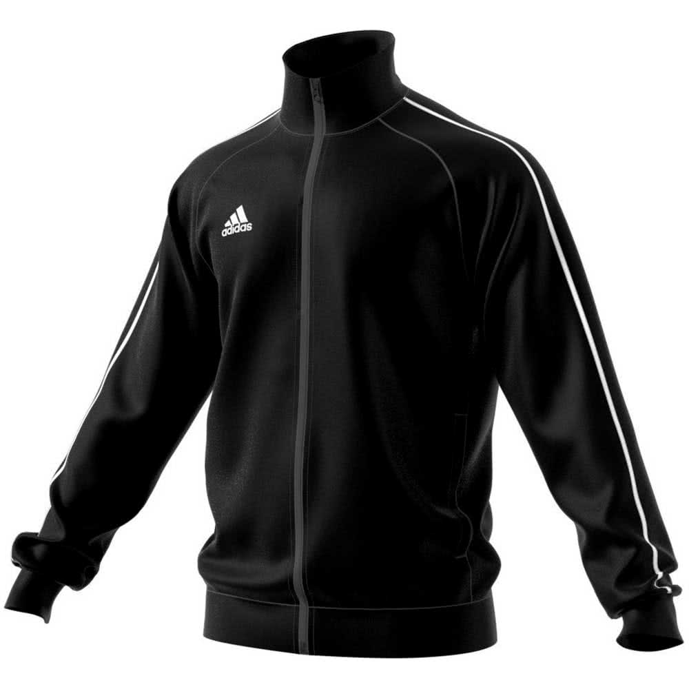 adidas Kinder Polyesterjacke Core 18 CE9052 164 blackwhite adidas Core 18 Kinder Jacke BlackWhite, 164 (CE9052