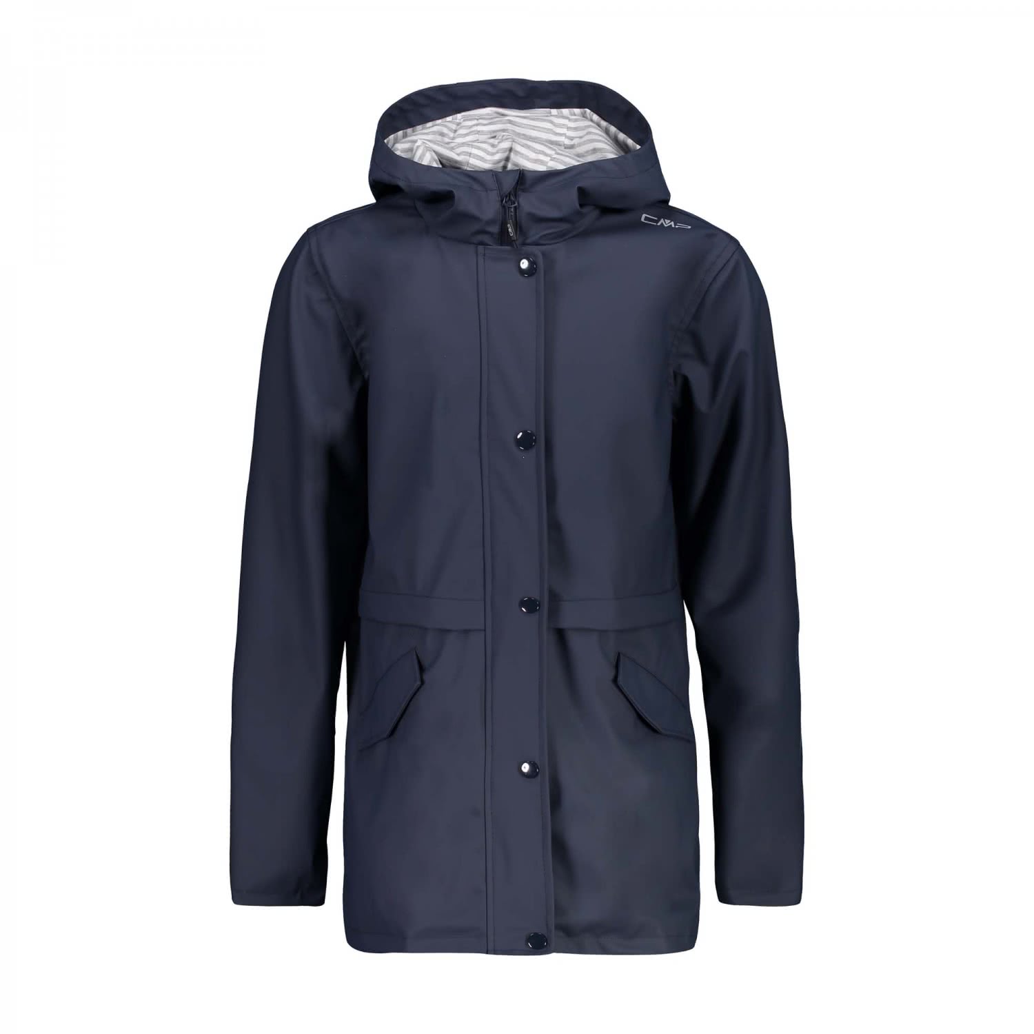 CMP Veste Pluie Fix Hood avec Capuche, Junior - M982 (Bleu