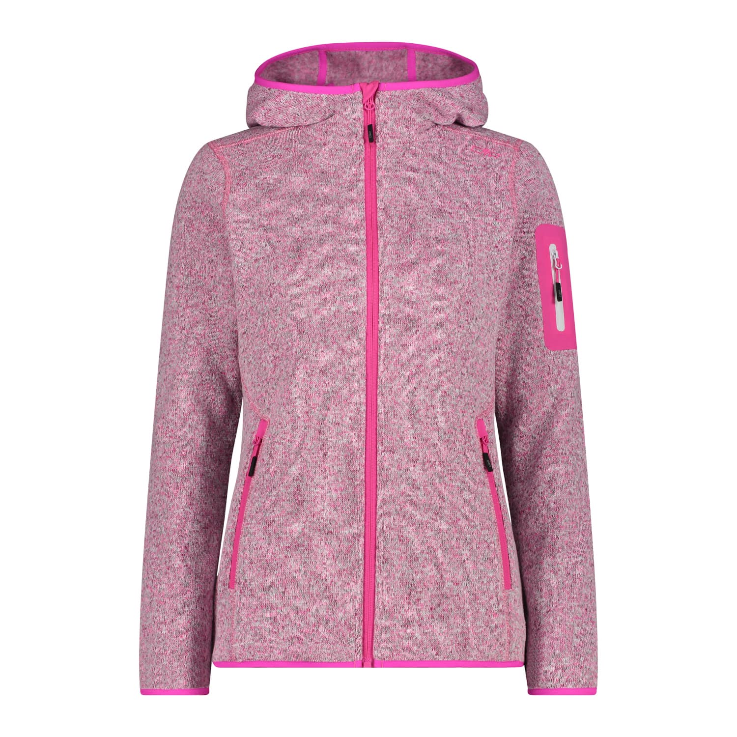 CMP Damen Jacke Knitted Melange Hoody 3H19826 Cortexpower de cmp-damen-jacke-knitted-melange-hoody-3h19826-cortexpower-de
