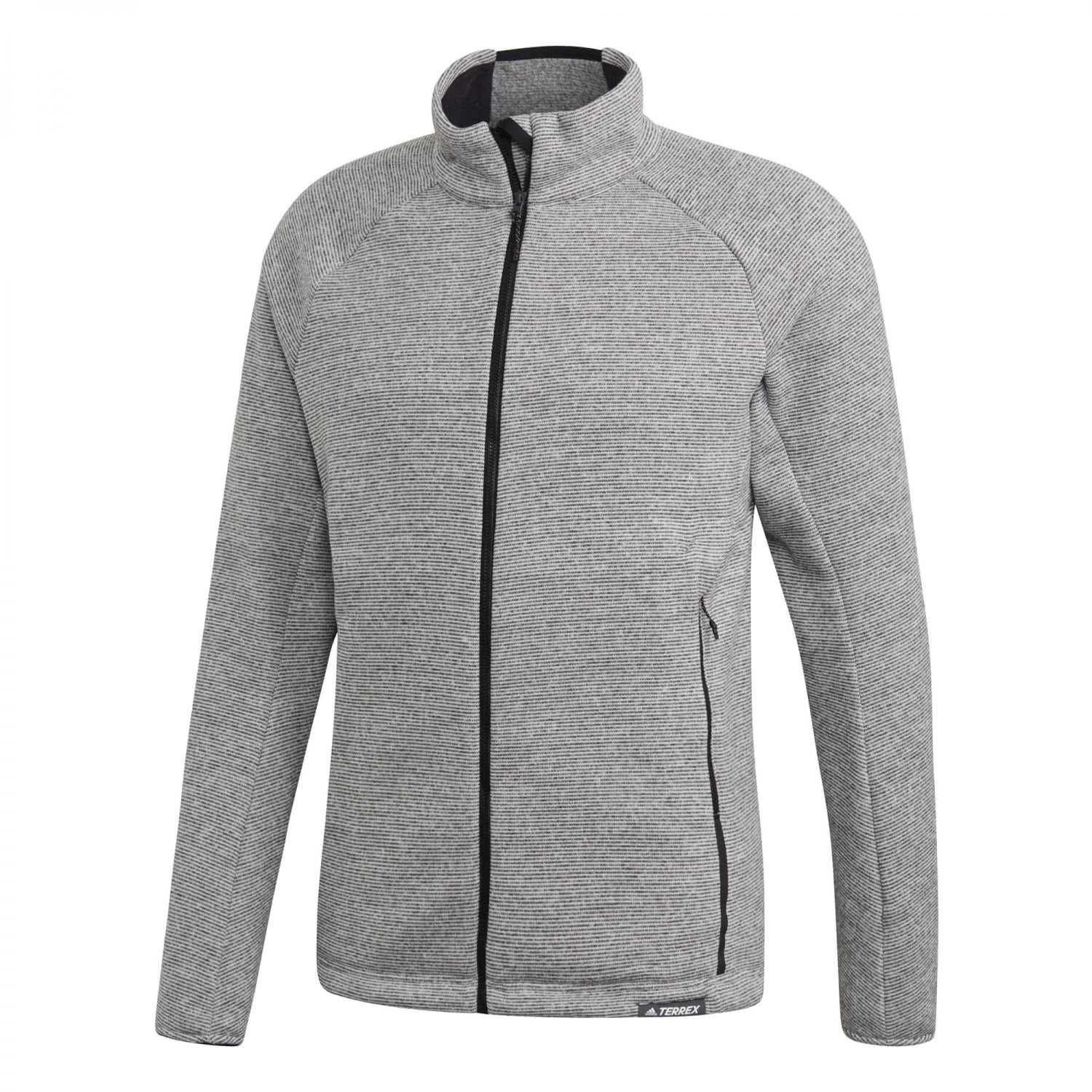 adidas TERREX Herren Fleecejacke Knit Fleece CY2147 56 adidas Herren Jacke Hiking Trekking Lite Hooded Soft Shell