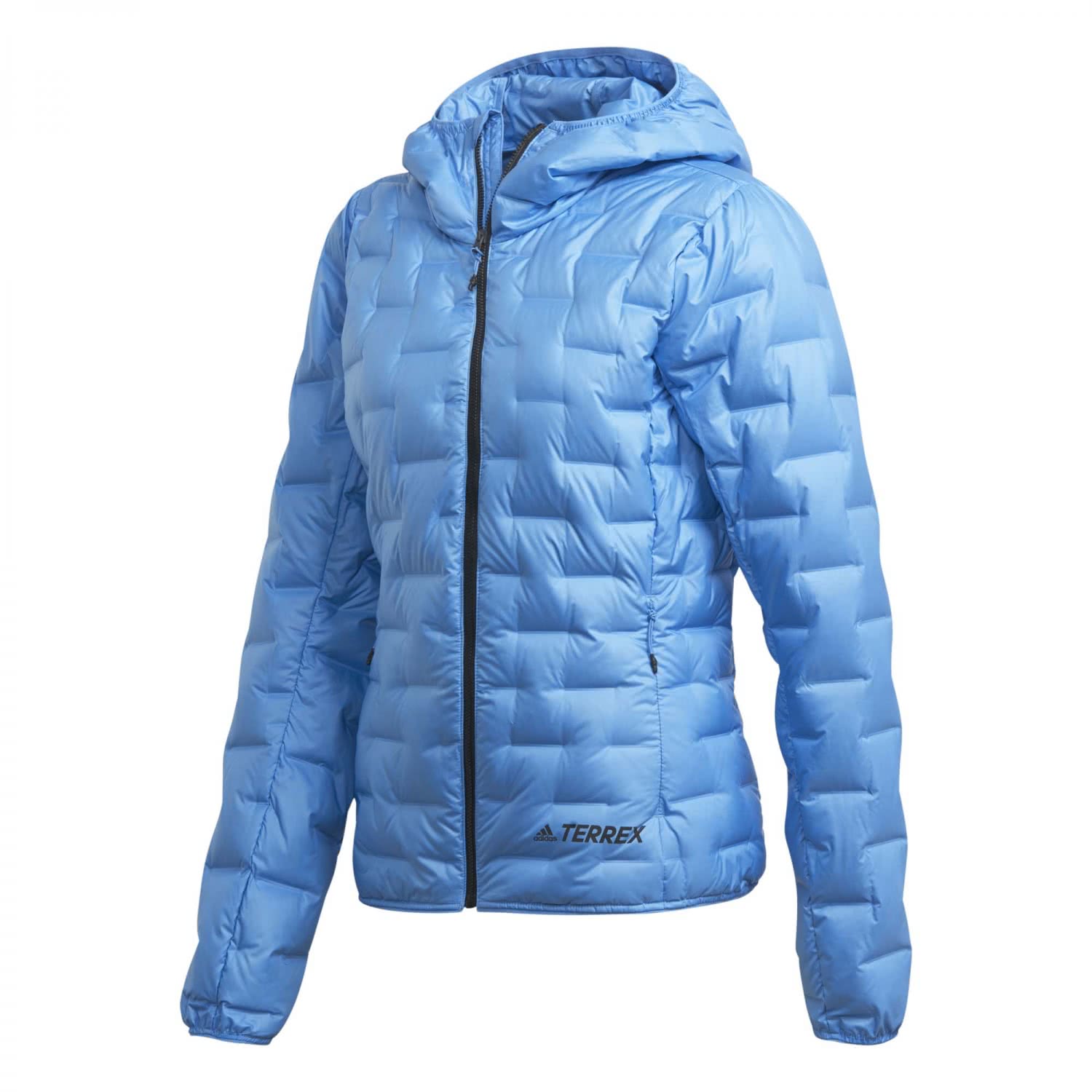 adidas TERREX Damen Daunenjacke Lite Down Hooded Jacket DZ0792 32 real blue  | 32 | cortexpower.de