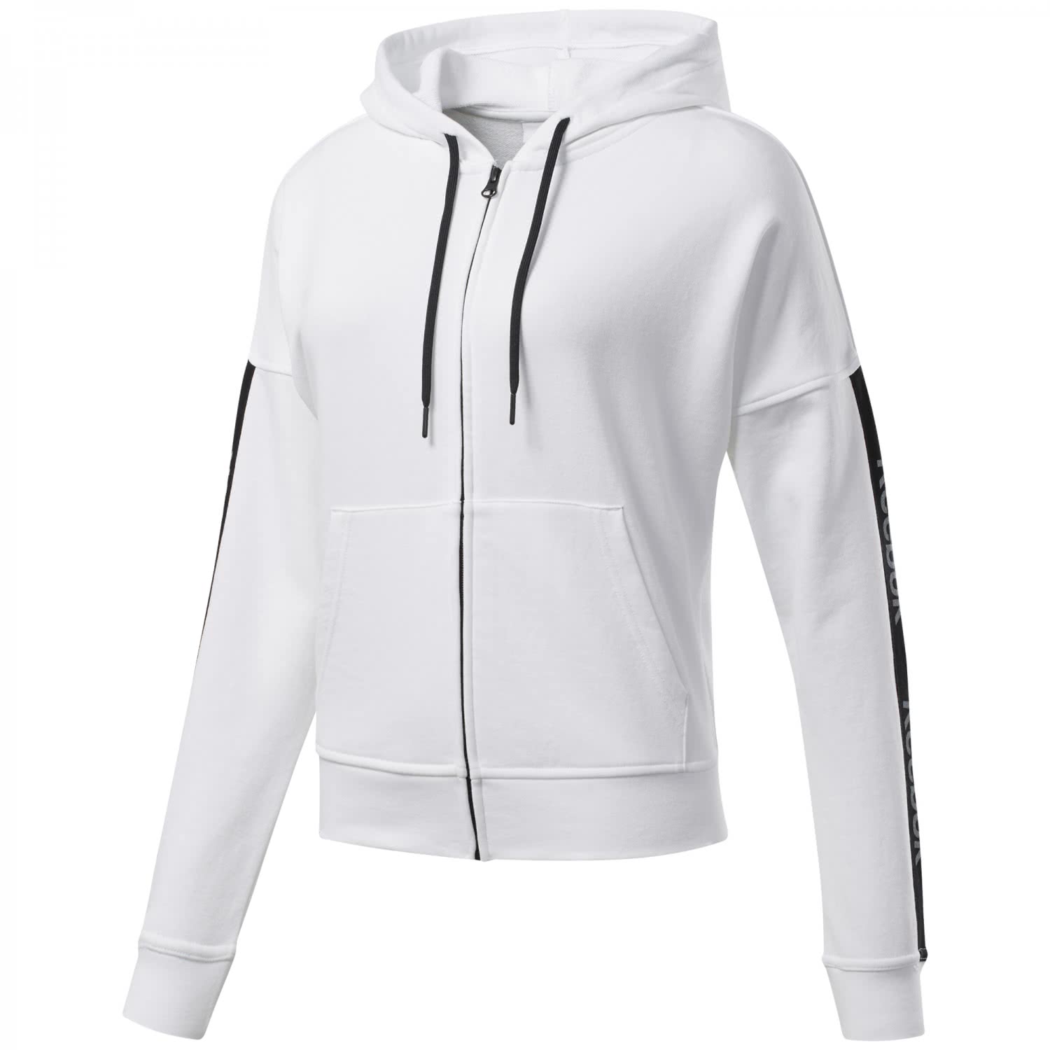 Reebok Damen Sweatjacke TE Linear Logo Hoodie Fullzip FJ2743 XL White | XL  | cortexpower.de