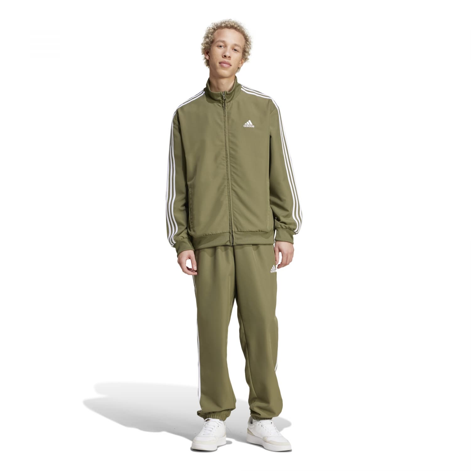 adidas Herren Trainingsanzug 3 Stripes Woven Tracksuit cortexpower
