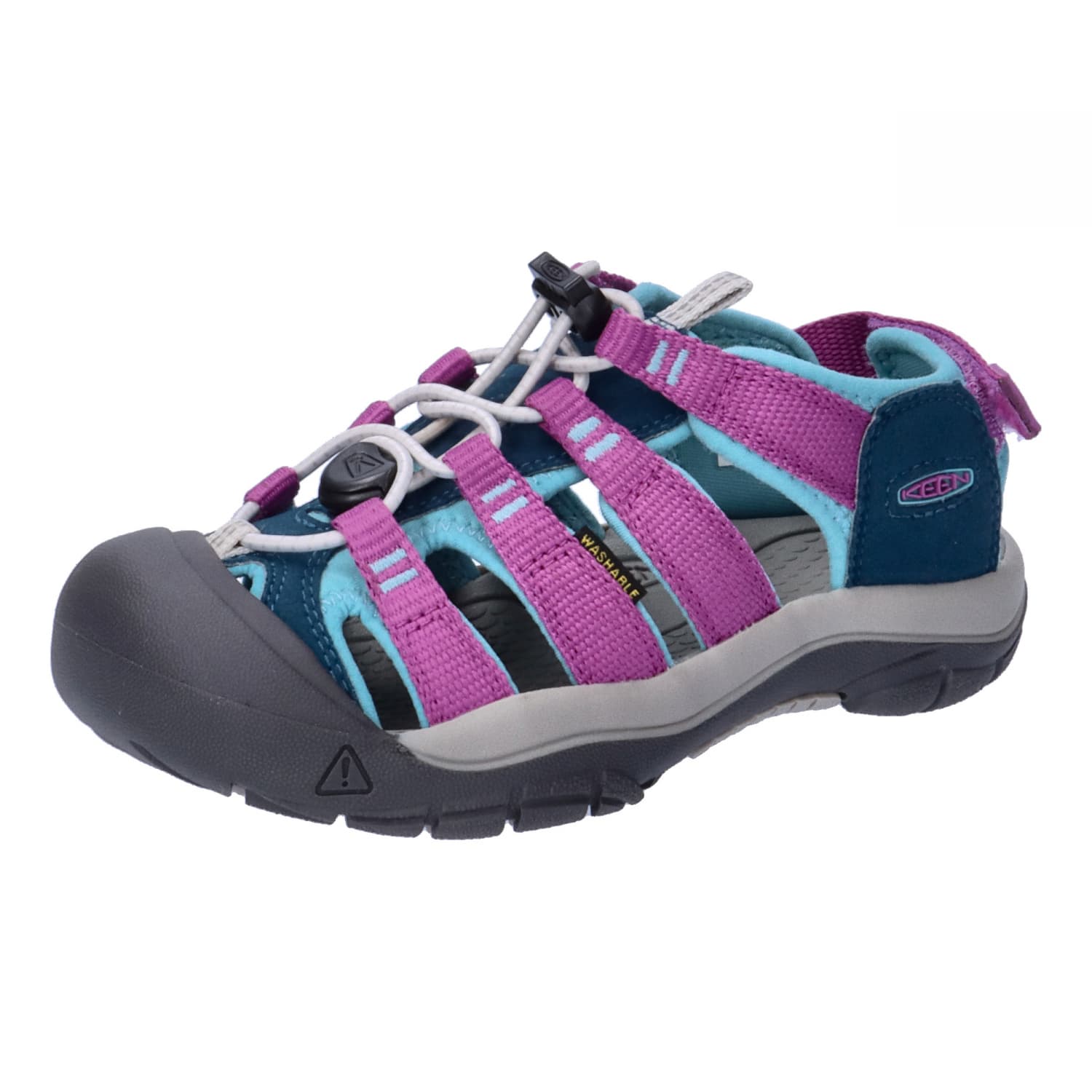 Keen Newport Boundless Kleinkind Trekkingsandale in dark olive/scarlet