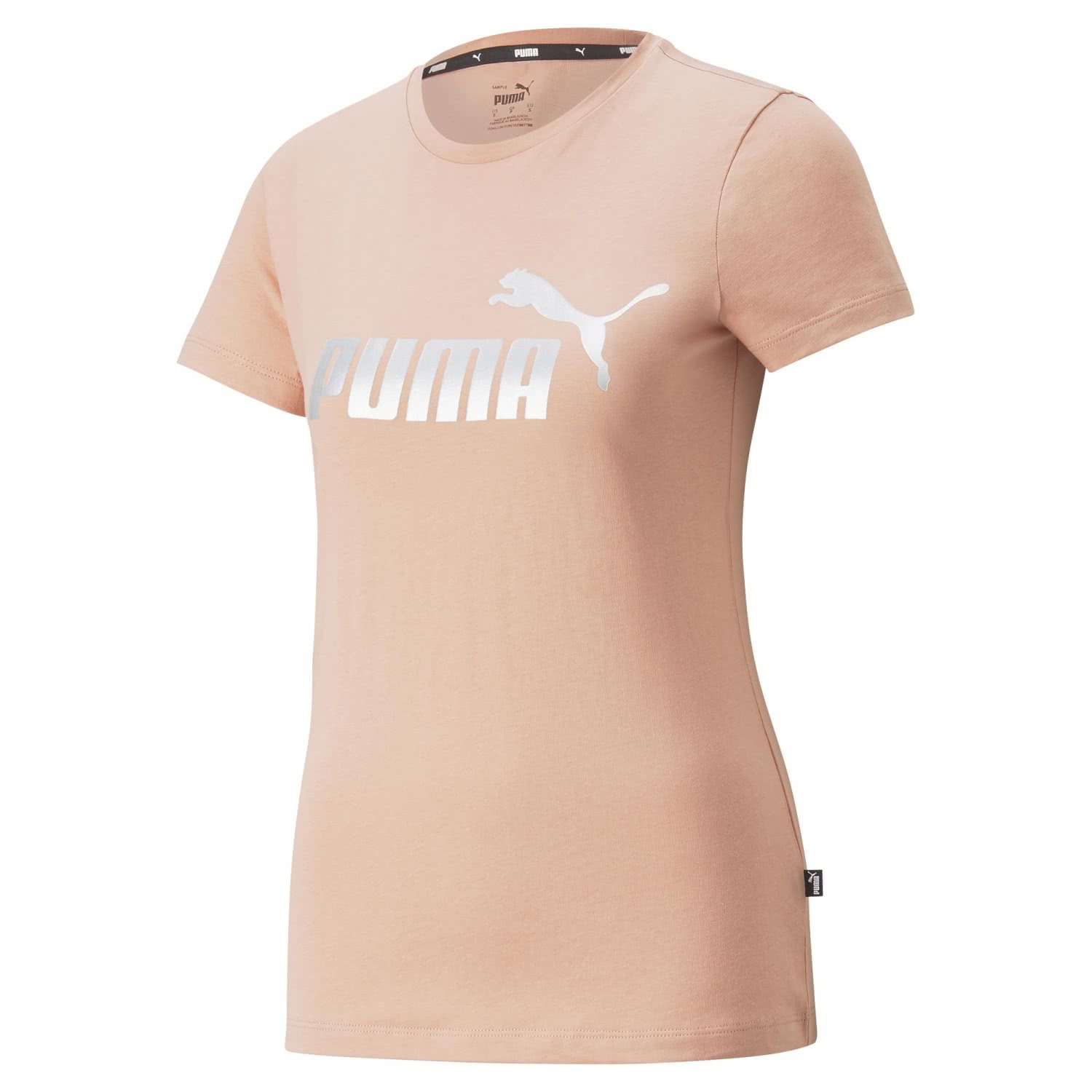Puma Damen T-Shirt Metallic 848303 Logo eBay ESS+ Tee 
