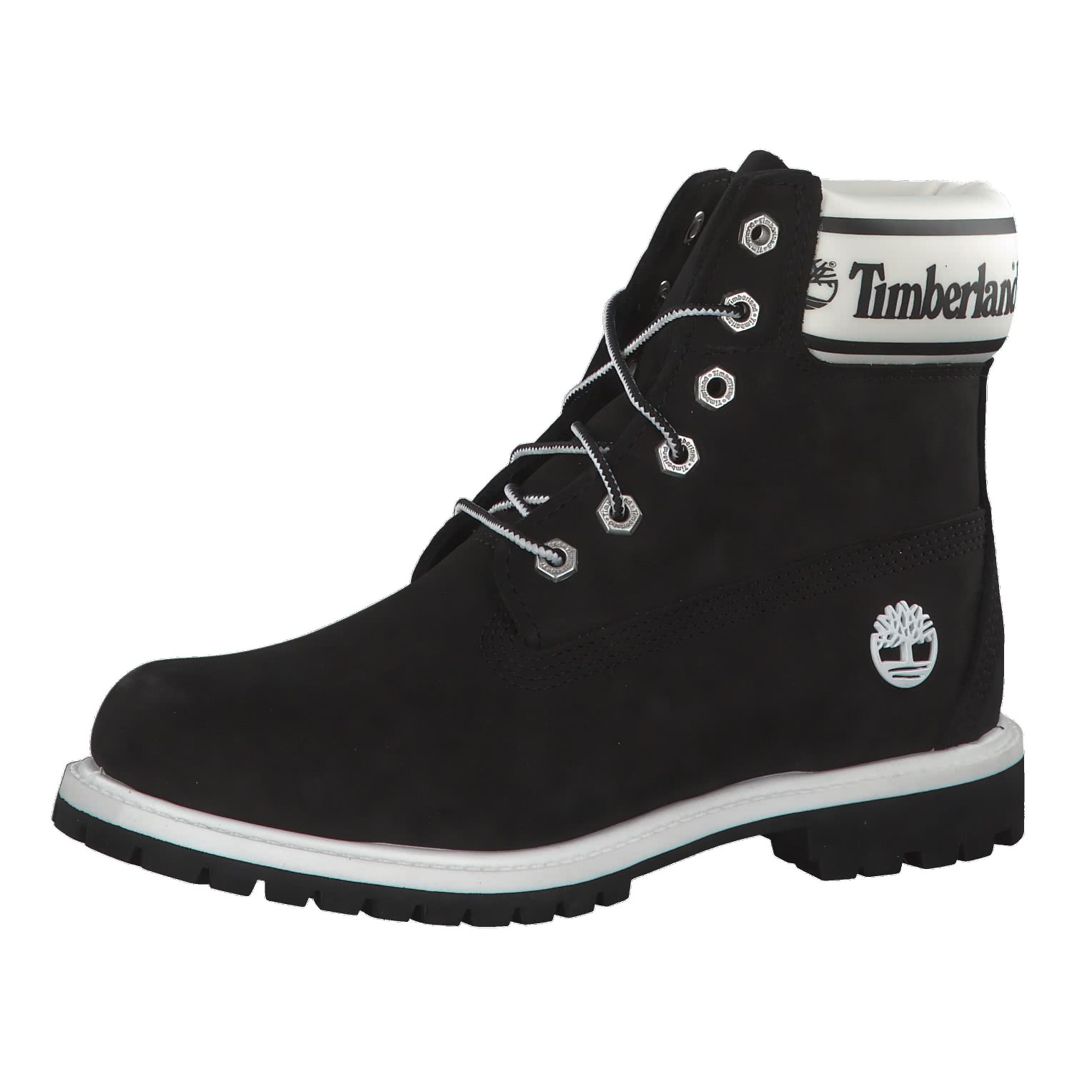 Timberland Damen Stiefel 6 Inch Logo Collar Boots Timberland Damen Stiefel 6 Inch Logo Collar Boots