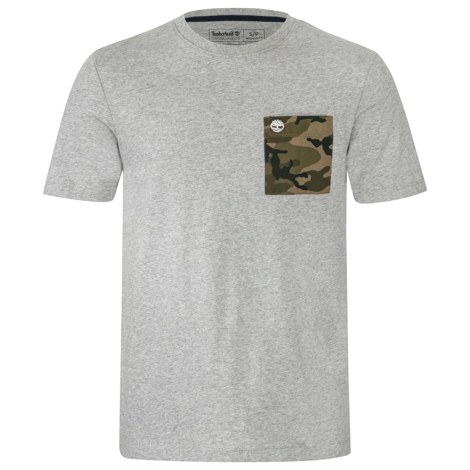 Timberland Herren T-Shirt Summer First Pocket Tee A1Z5B-052 S Medium Grey |  S | T-Shirts