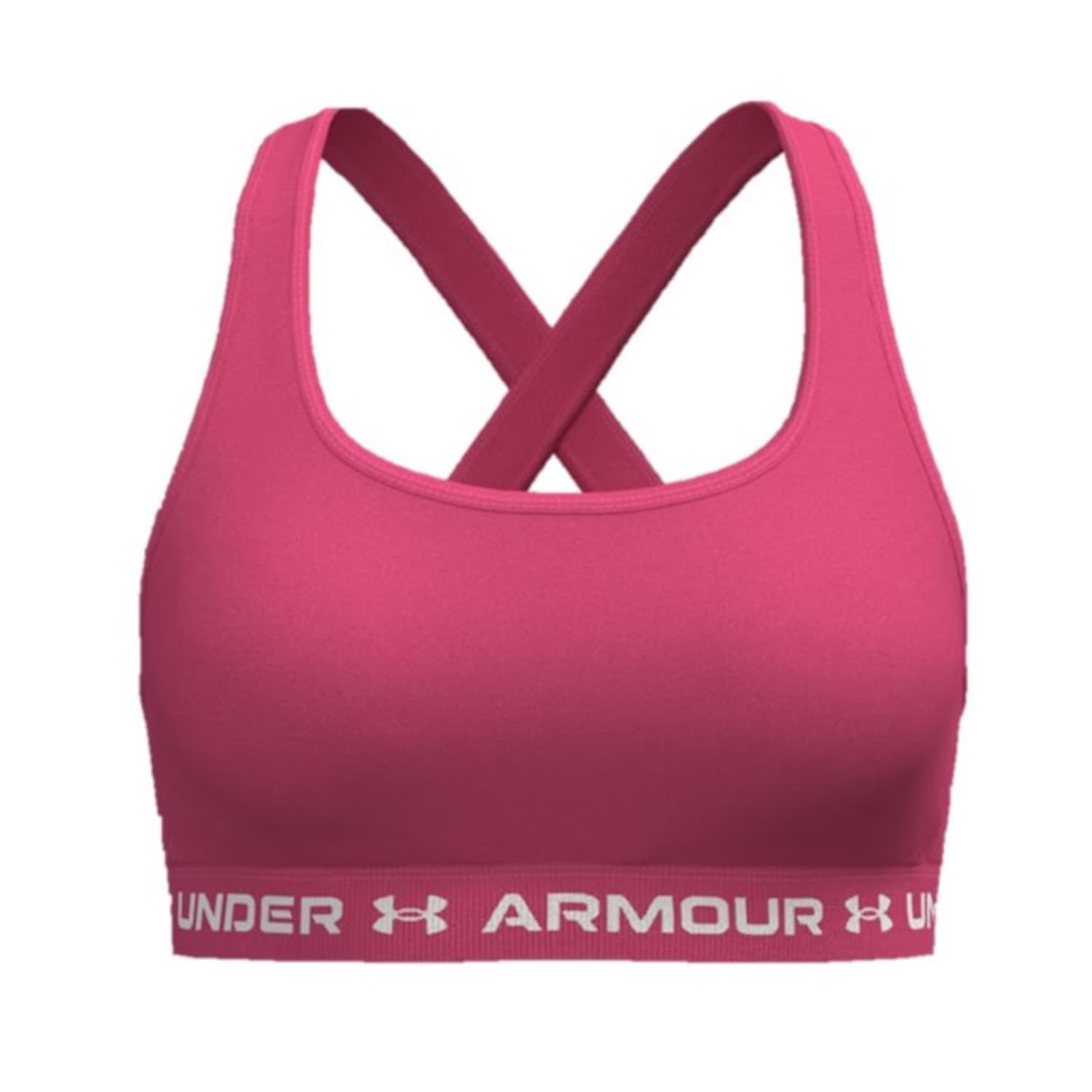 Under Armour Damen Sport BH Crossback Mid Bra 1361034-672 M Super Pink ...