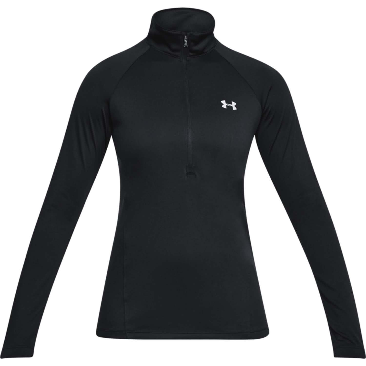 Under Armour Damen Langarmshirt Tech 1/2 Zip 1320126001 XL Black/Black