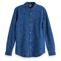 Maison Scotch Damen Hemd Denim allover embroidered western shirt 147758