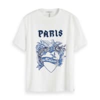 Maison Scotch Damen T-Shirt Toile Artwork 153037