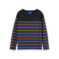 Scotch & Soda Herren Pullover Ams Blauw Classic Breton 153593