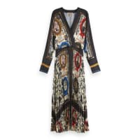 Maison Scotch Damen Kleid Pleated Midi Dress 154274