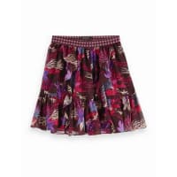 Maison Scotch Damen Rüschenrock Printed Ruffle Skirt 156015