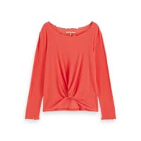 Maison Scotch Damen Langarmshirt Knotted Top 156178