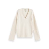 Maison Scotch Damen Pullover V-Neck Chunky Knit Pullover 156254