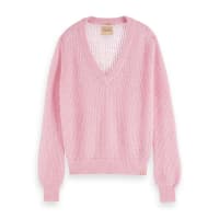 Maison Scotch Damen Pullover Fuzzy V-Neck 156255