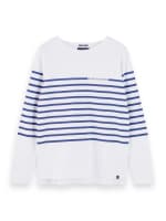 Scotch & Soda Herren Langarmshirt Breton Stripes Shirt 156799