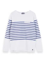 Scotch & Soda Herren Langarmshirt Breton Stripes Shirt 156799