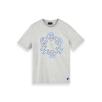 Scotch & Soda Herren T-Shirt Crew Neck Logo Tee 156804