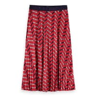 Maison Scotch Damen Rock Allover Print Plisse Skirt 157009