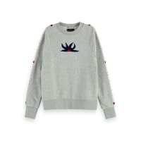 Maison Scotch Damen Sweatshirt with Artworks 157035