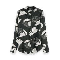 Maison Scotch Damen Bluse Seasonal Pattern Drapey Shirt 157368