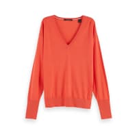 Maison Scotch Damen Pullover Cashmere Loose Knit V-Neck