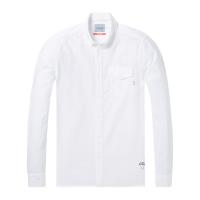 Scotch & Soda Herren Langarmhemd Ams Blauw Classic Shirt 144153
