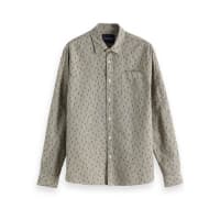 Scotch & Soda Herren Langarmhemd Ams Blauw Shirt 148204