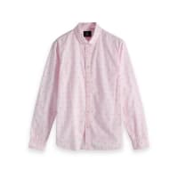 Scotch & Soda Herren Langarmhemd Ams Blauw Print Shirt 147604