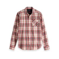 Scotch & Soda Herren Langarmhemd Ams Blauw Checked Shirt 147609