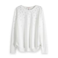 Maison Scotch Damen Langarmshirt LS Burnout Tee 150143