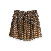 Maison Scotch Damen Rock Printed Skirt with Ruffles 149921