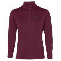Asics Damen Laufshirt Silver LS 1/2 Zip Winter Top 2012A034
