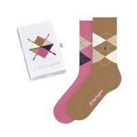 Burlington Damen Socken Basic Gift Box Argyle 2-Pack SO 20597