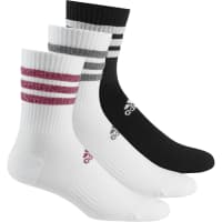 adidas Damen Sportsocken Glam 3-Stripes Cushioned Sport Crew