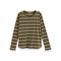 Maison Scotch Damen Langarmshirt Lurex Long Sleeve Tee 156496