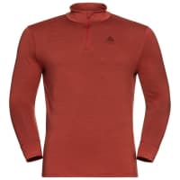 Odlo Herren Baselayer SUW Top Turtle neck 1/2 zip l/s NATURAL 110802