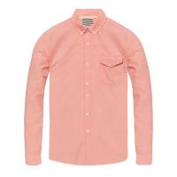 Scotch & Soda Herren Langarmhemd Ams Blauw Oxford Shirt 141253
