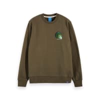 Scotch & Soda Herren Sweatshirt Chest Embroidery Crewneck 156794