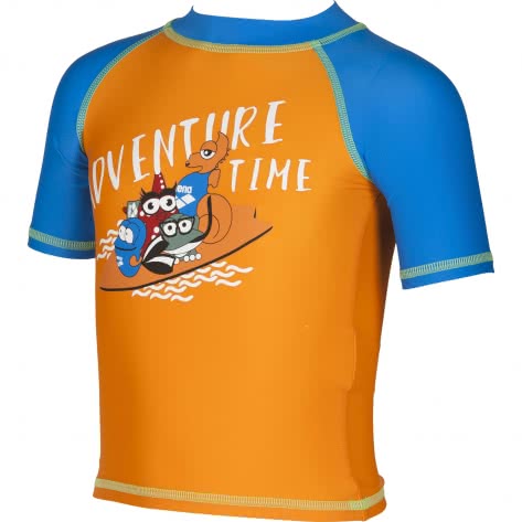 Arena Jungen  UV-T-Shirt AWT Kids Boy  UV S/S Tee 002055-348 110 TANGERINE-PIX BLUE | 110