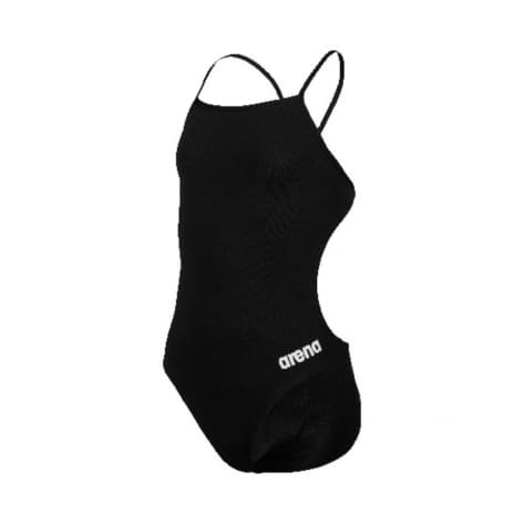 Arena Mädchen Badeanzug TEAM SWIMSUIT CHALLENGE SOLID 004765-550 152 Black-White | 152