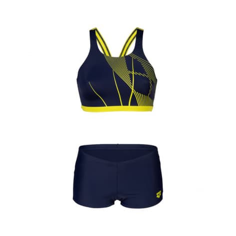 Arena Damen Bikini WOMEN'S ARENA BRANCH BIKINI ENERGY 006123-760 34 Navy/Soft Green | 34